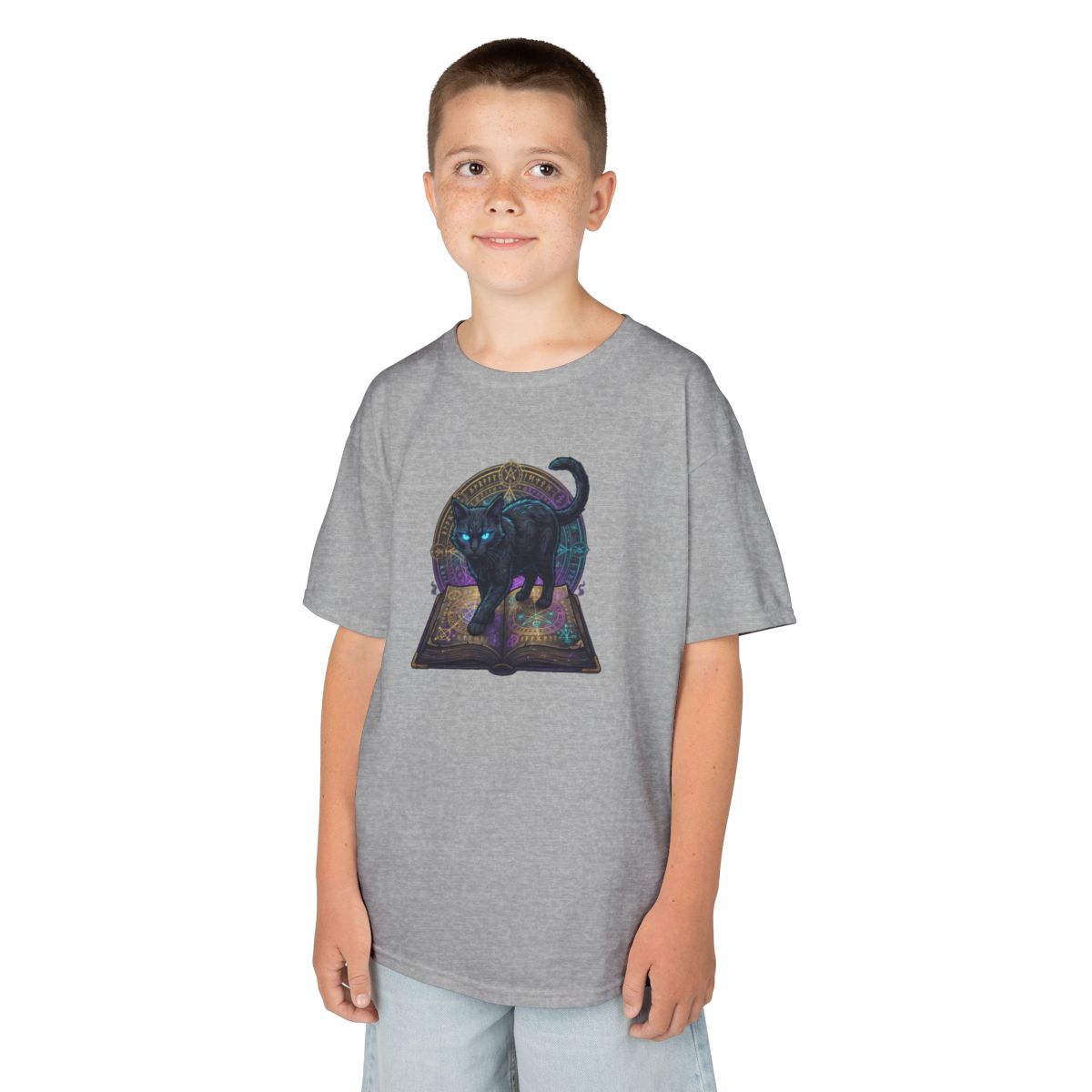 Color: Sport Grey | Guardian of the Book of Shadows Kids Tee