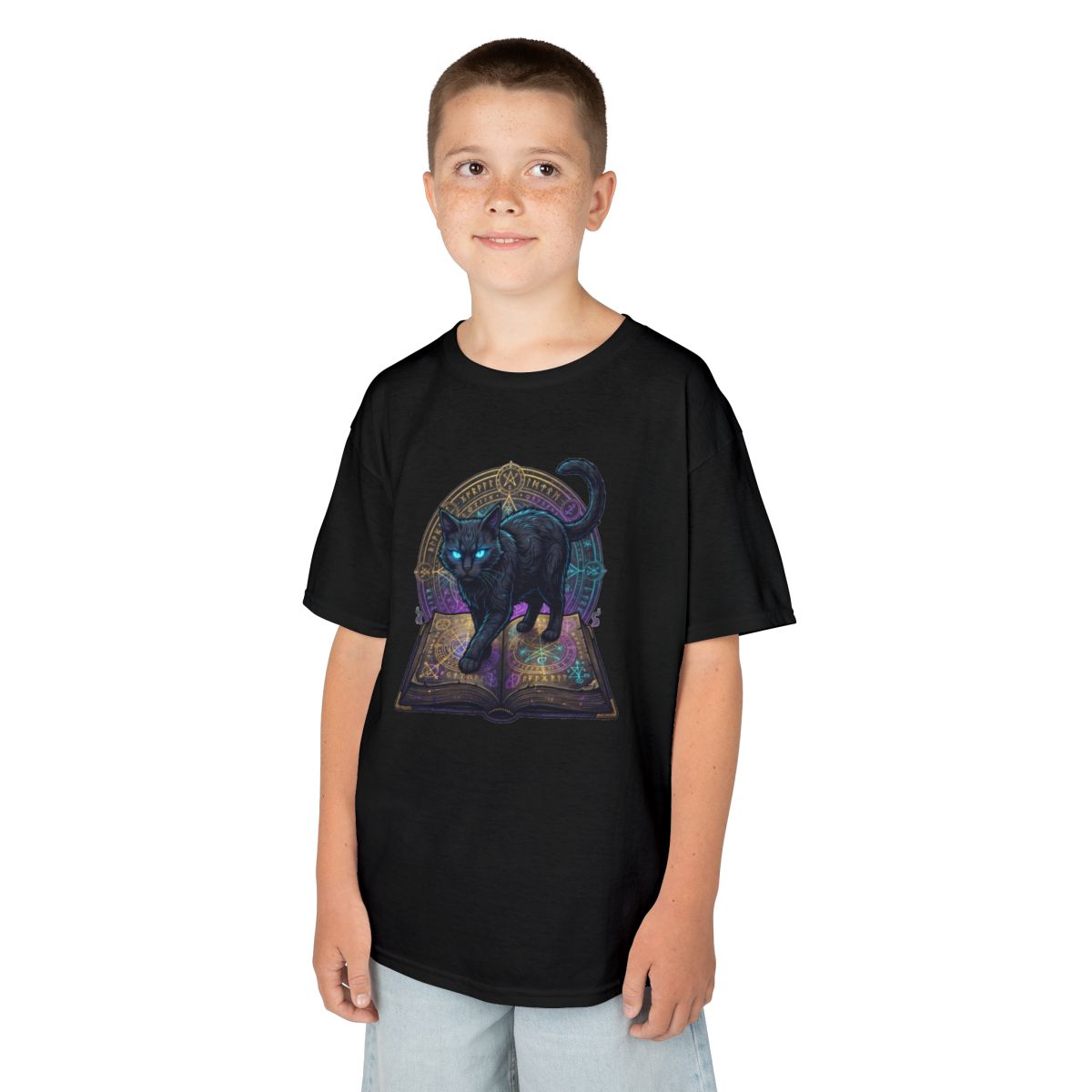 Color: Black | Guardian of the Book of Shadows Kids Tee