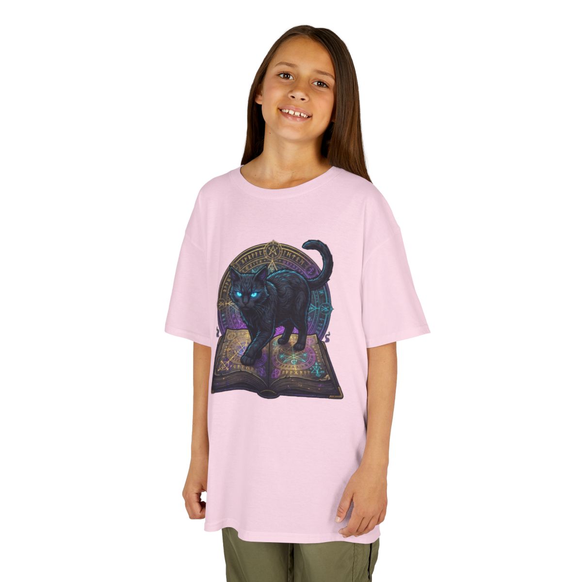 Color: Light Pink | Guardian of the Book of Shadows Kids Tee