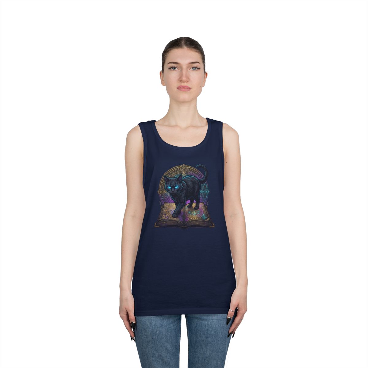 Color: Navy | Guardian of the Book of Shadows Tank Top