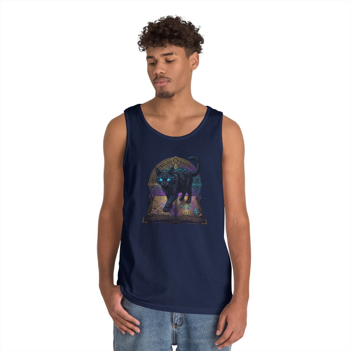 Color: Navy | Guardian of the Book of Shadows Tank Top