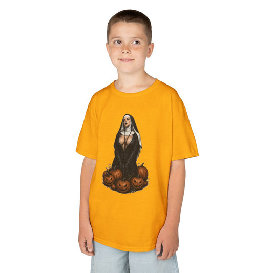 Color: Gold | Halloween Nun Kids Tee
