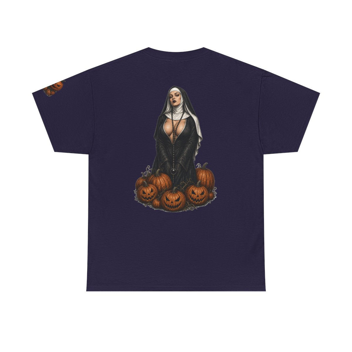 Color: Blackberry | Halloween Nun Premium Graphic Tee