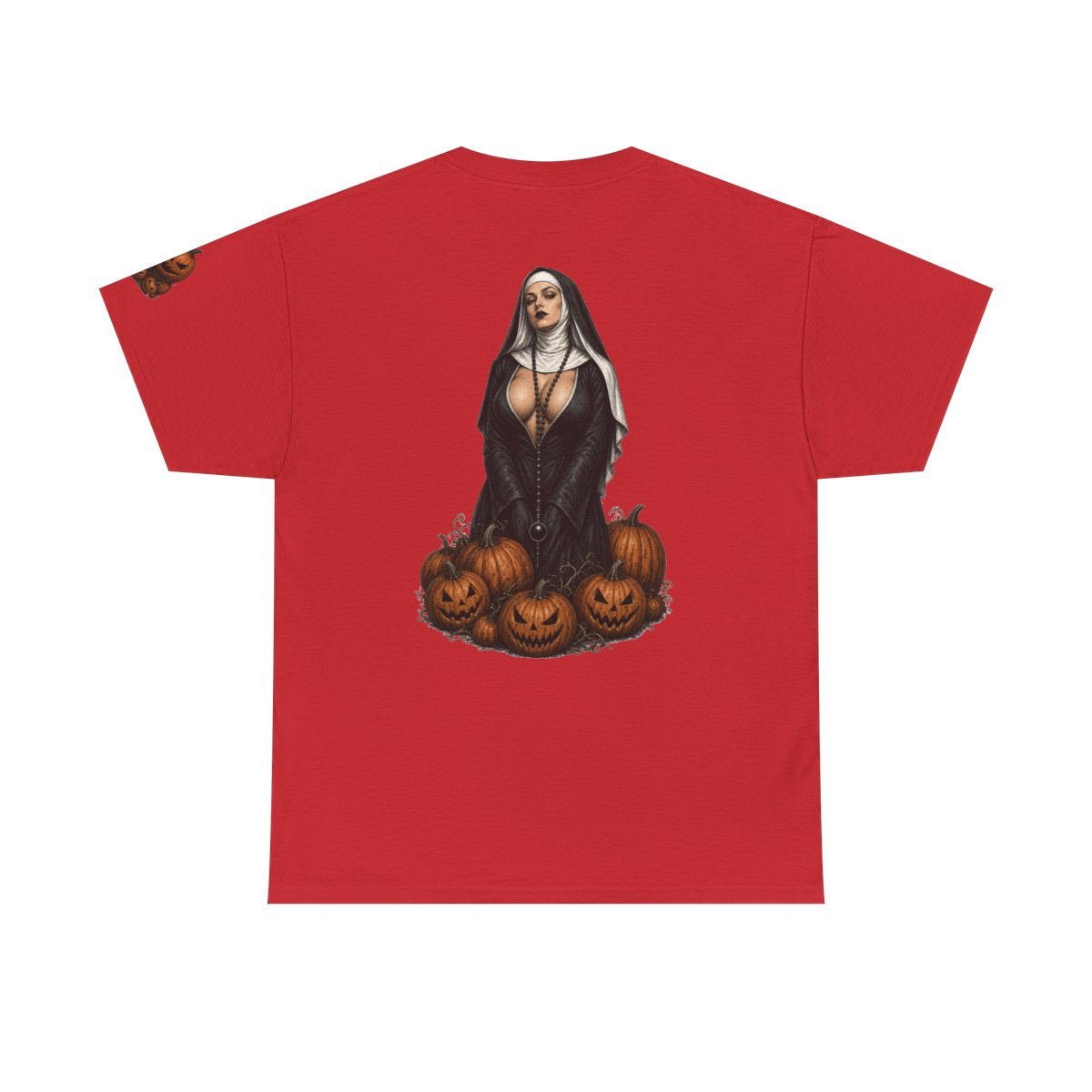 Color: Red | Halloween Nun Premium Graphic Tee