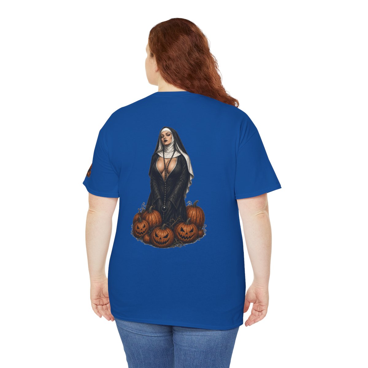 Color: Royal | Halloween Nun Premium Graphic Tee