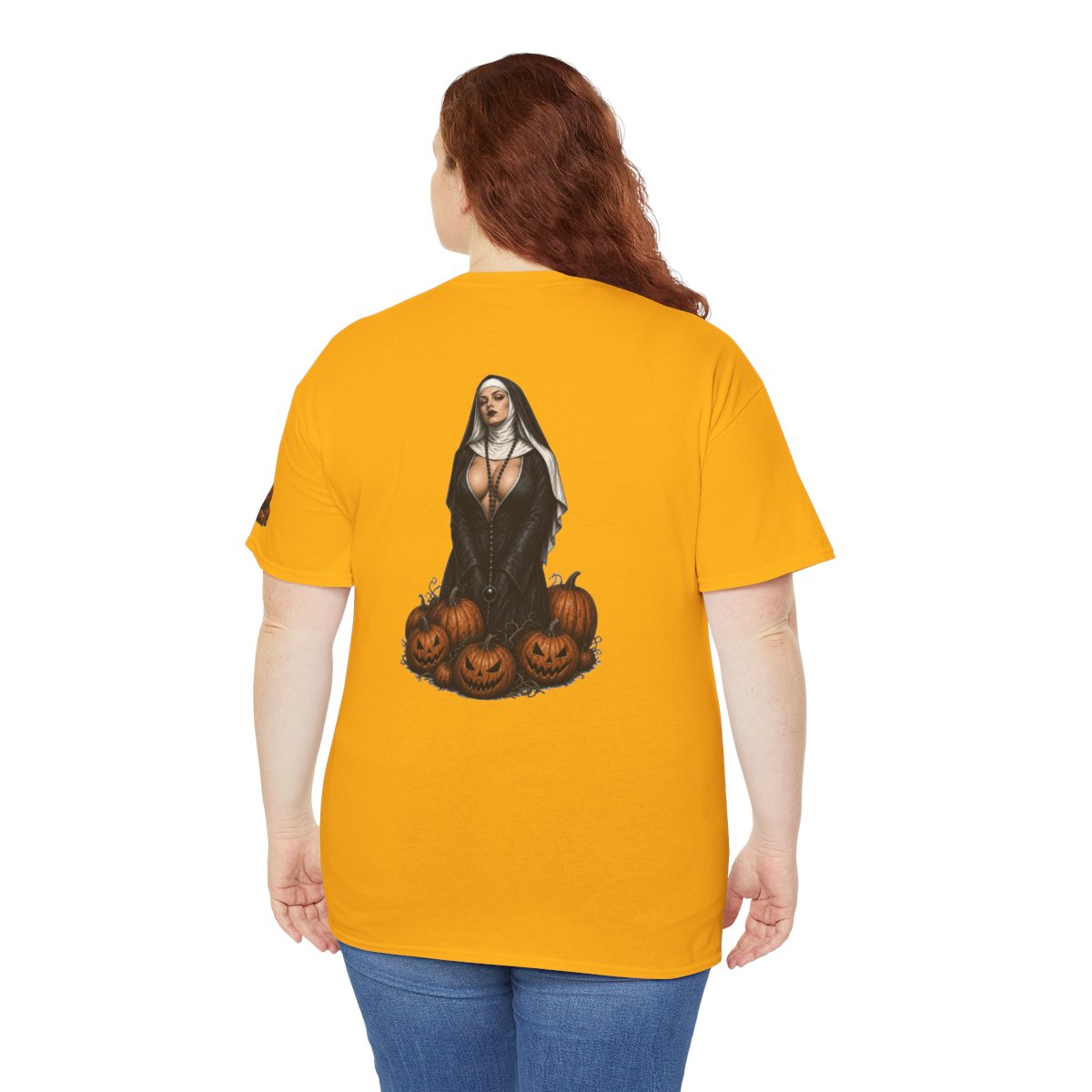 Color: Gold | Halloween Nun Premium Graphic Tee