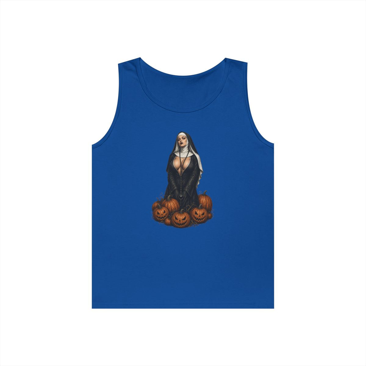 Color: Royal | Halloween Nun Tank Top
