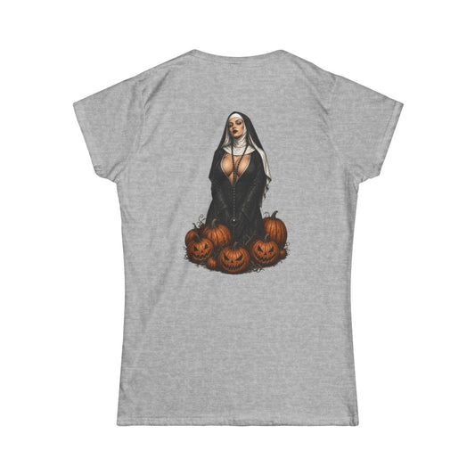 Color: Sport Grey | Halloween Nun Women's Tee