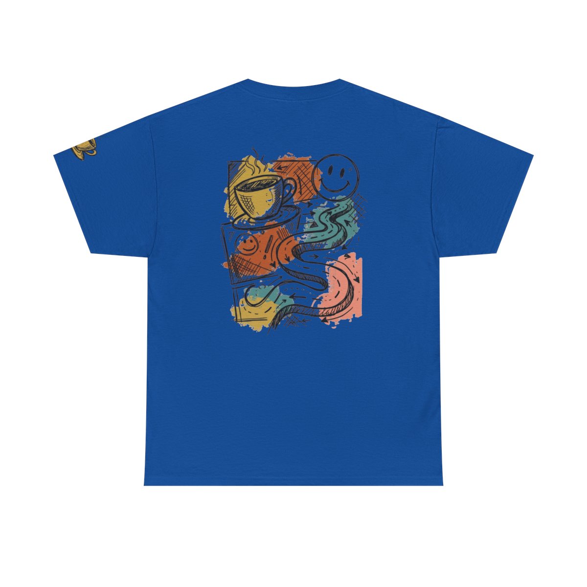 Color: Royal | Happy Coffee Premium Graphic Tee