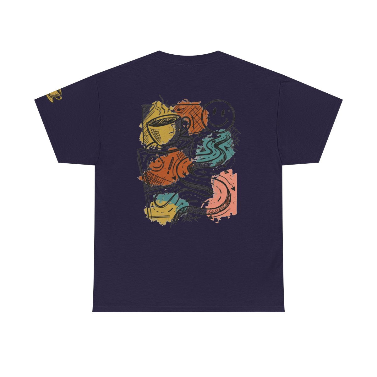 Color: Blackberry | Happy Coffee Premium Graphic Tee