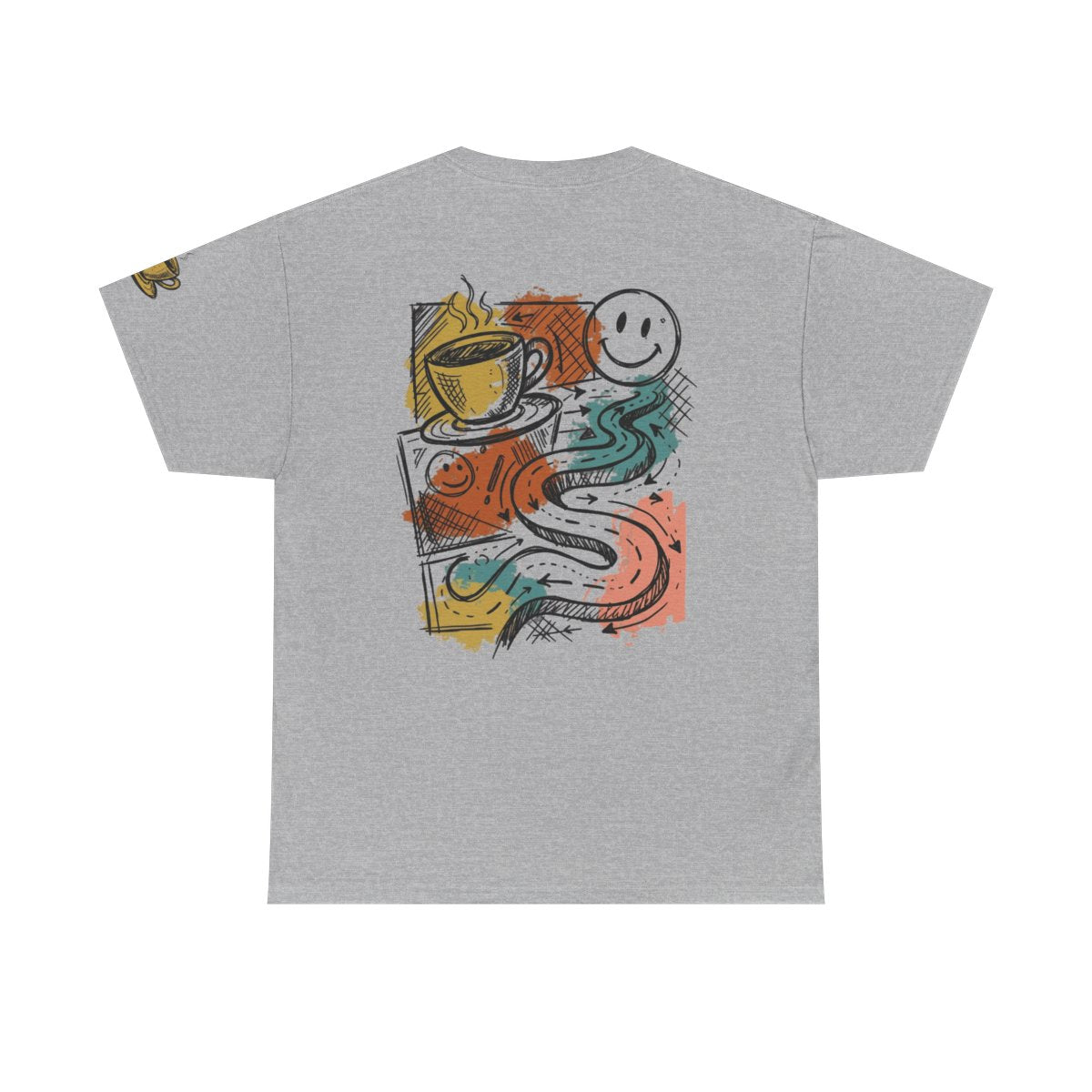 Color: Sport Grey | Happy Coffee Premium Graphic Tee