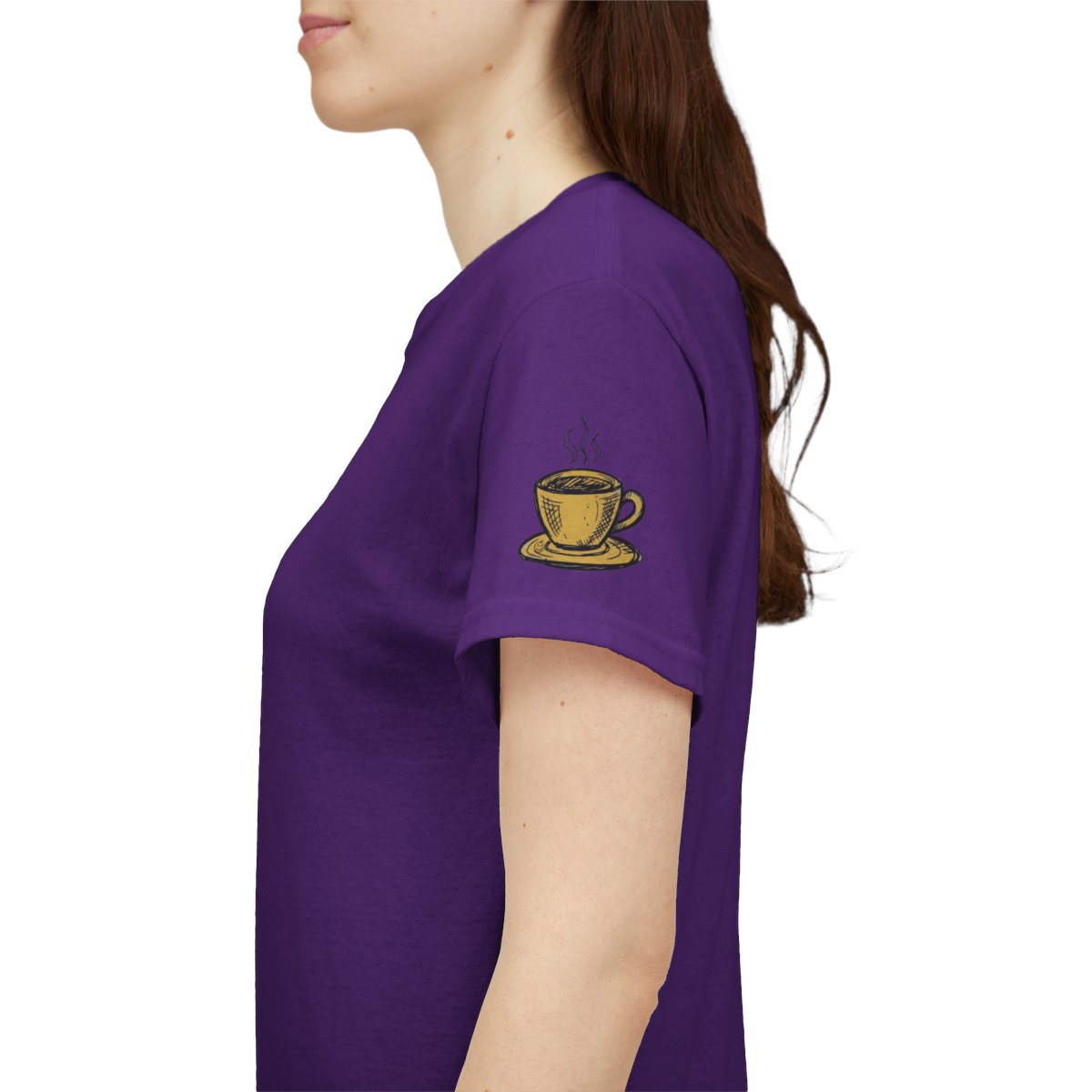 Color: Purple | Happy Coffee Premium Graphic Tee