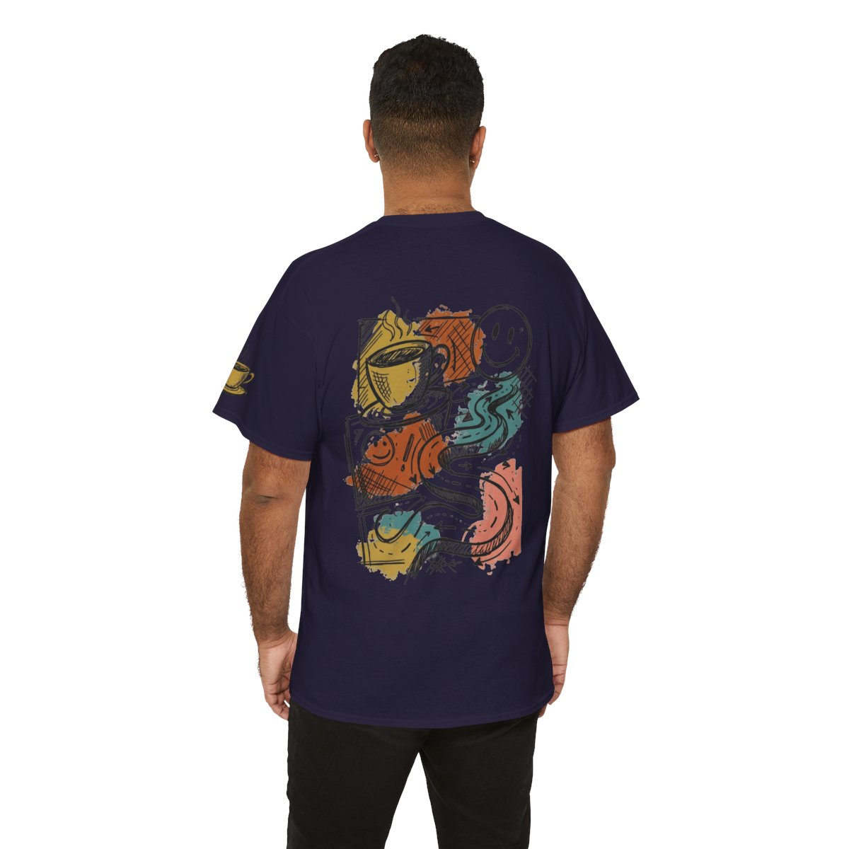 Color: Blackberry | Happy Coffee Premium Graphic Tee