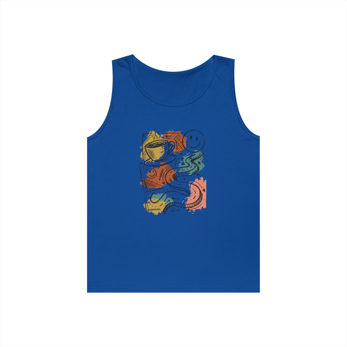 Color: Royal | Happy Coffee Tank Top