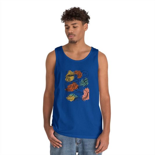 Color: Royal | Happy Coffee Tank Top