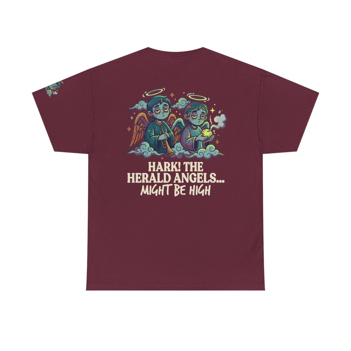 Color: Maroon | Hark The Herald Angels Premium Graphic Tee