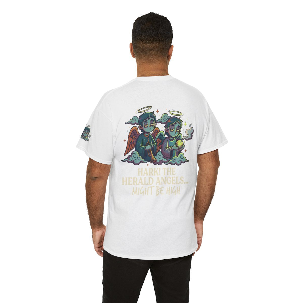 Color: White | Hark The Herald Angels Premium Graphic Tee