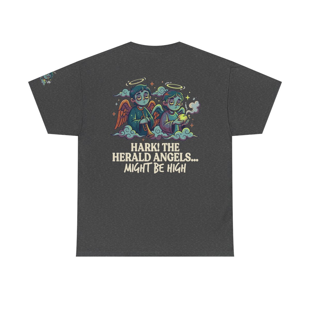 Color: Dark Heather | Hark The Herald Angels Premium Graphic Tee