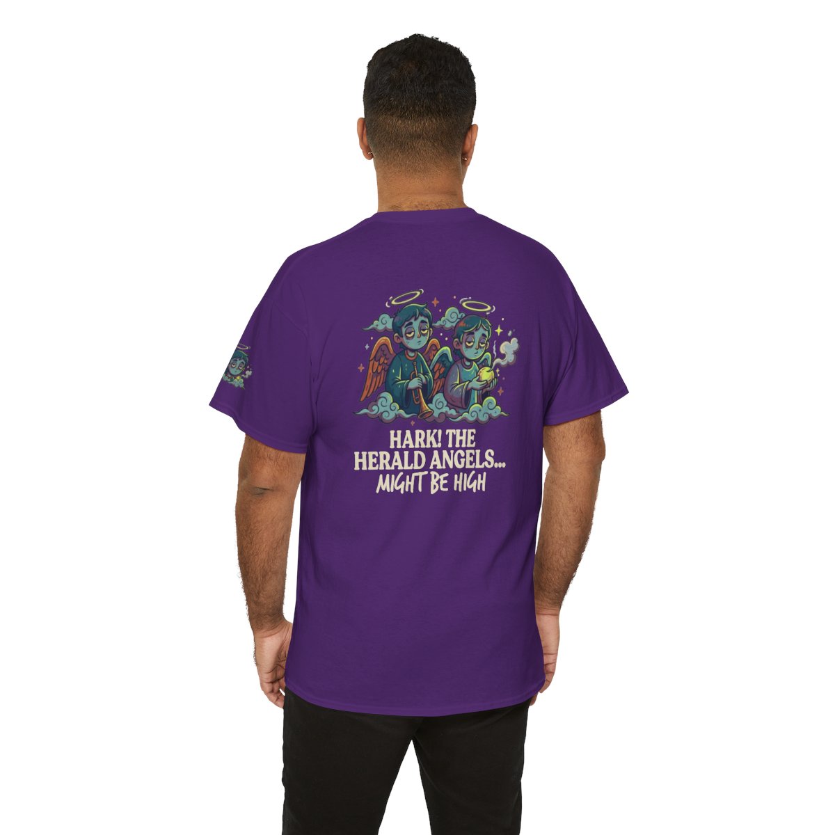 Color: Purple | Hark The Herald Angels Premium Graphic Tee
