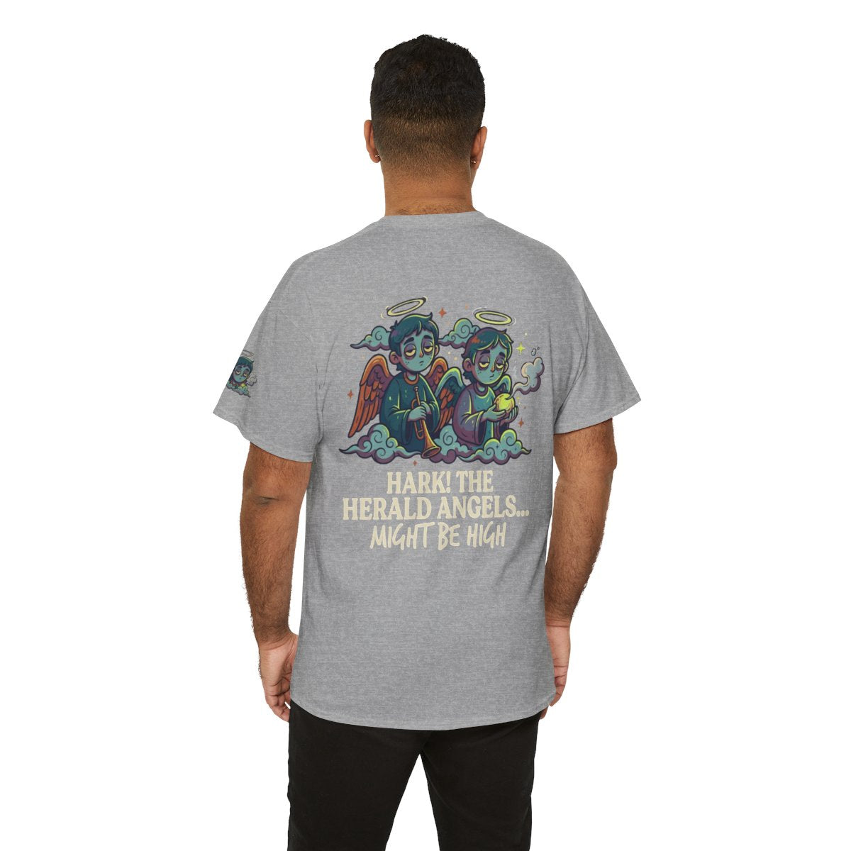 Color: Sport Grey | Hark The Herald Angels Premium Graphic Tee