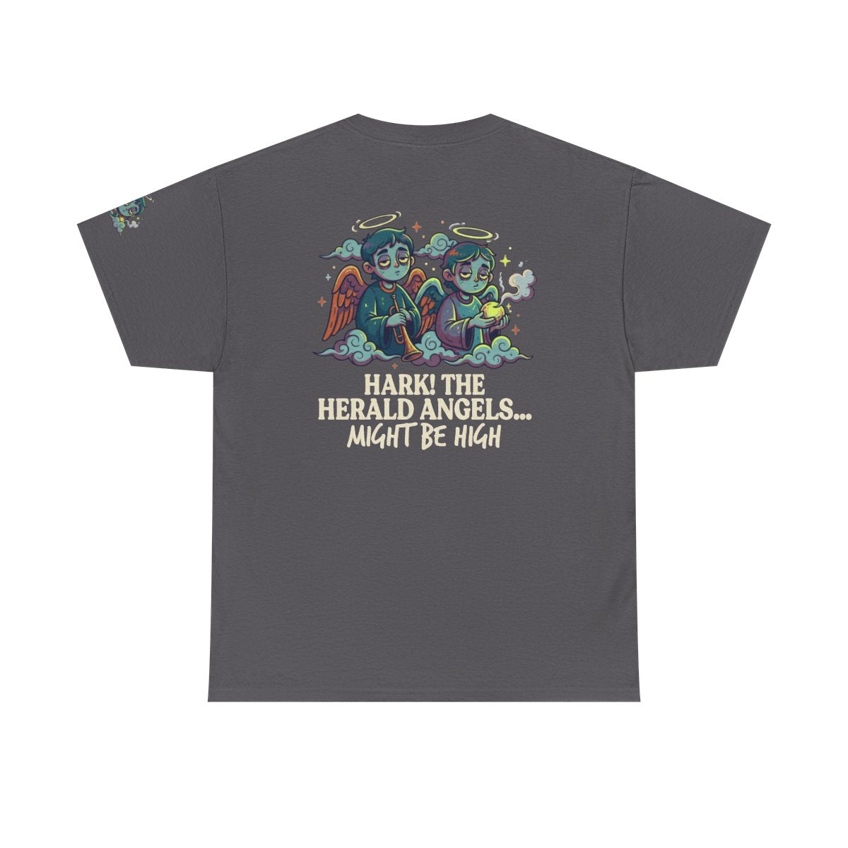 Color: Charcoal | Hark The Herald Angels Premium Graphic Tee