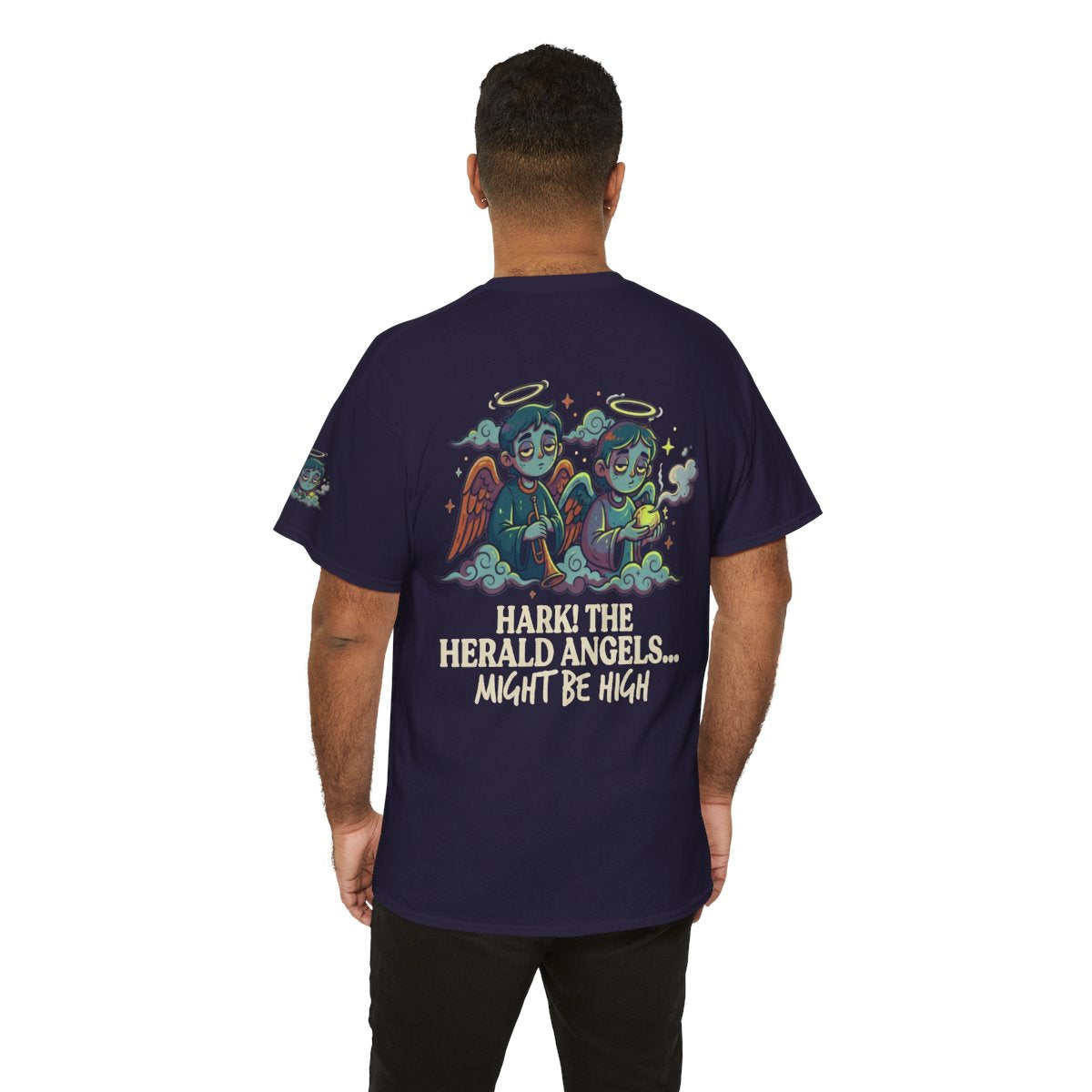 Color: Blackberry | Hark The Herald Angels Premium Graphic Tee