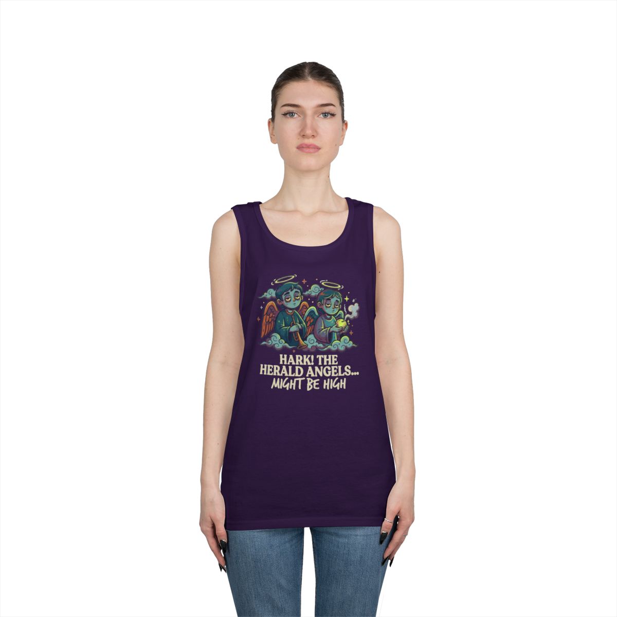 Color: Purple | Hark The Herald Angels Tank Top
