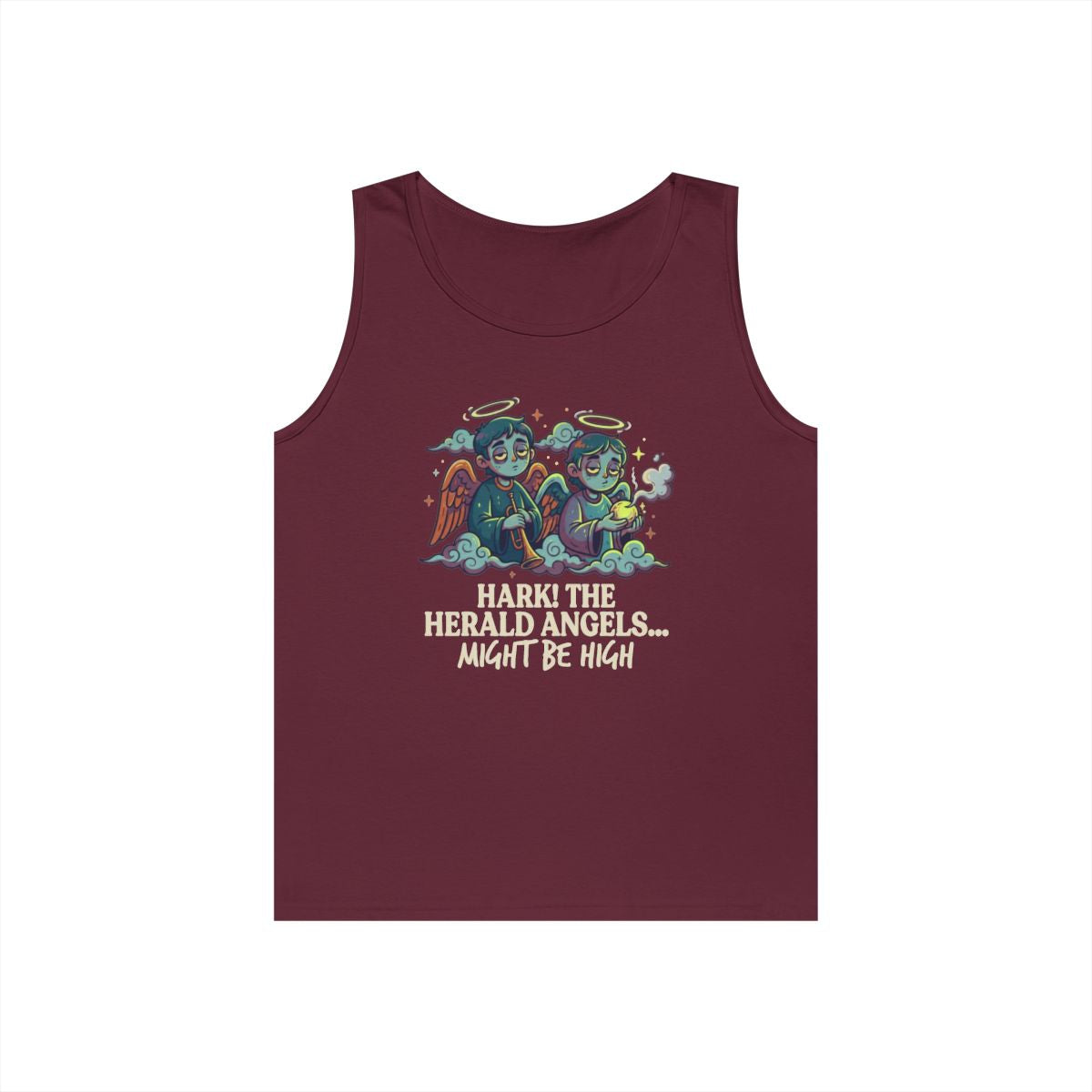 Color: Maroon | Hark The Herald Angels Tank Top