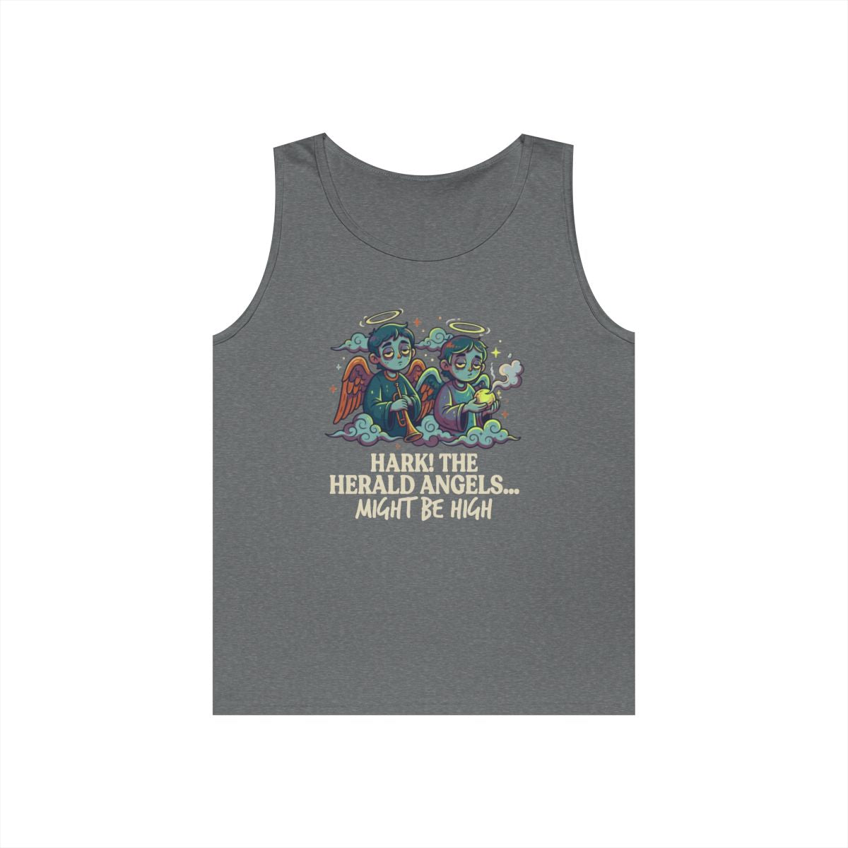Color: Graphite Heather | Hark The Herald Angels Tank Top
