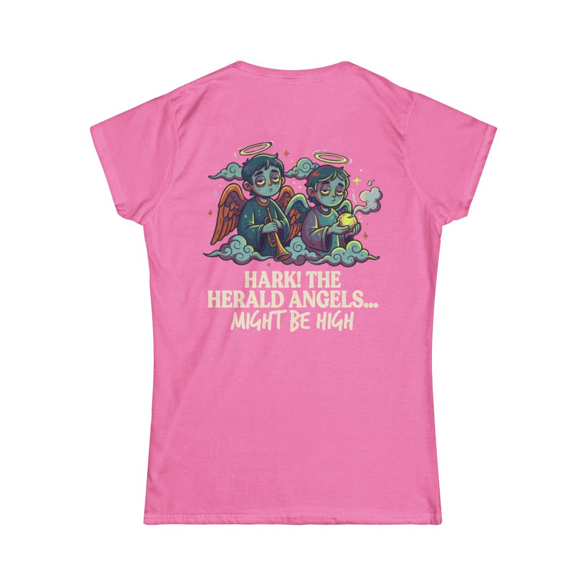 Color: Azalea | Hark The Herald Angels Women's Tee