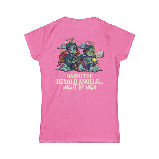 Color: Azalea | Hark The Herald Angels Women's Tee