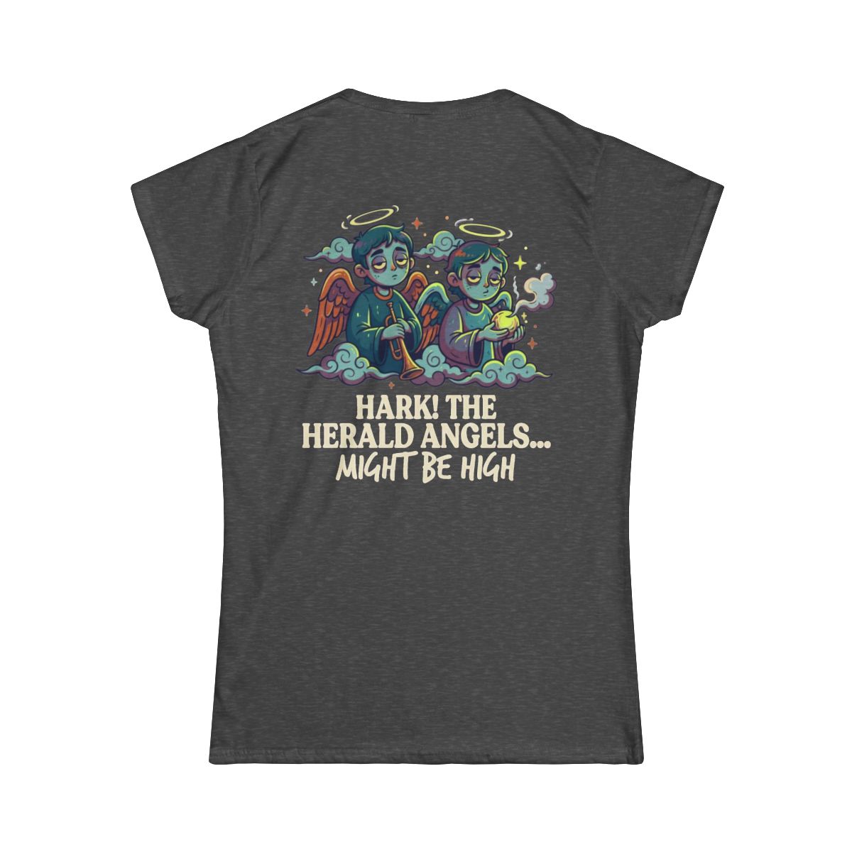 Color: Dark Heather | Hark The Herald Angels Women's Tee