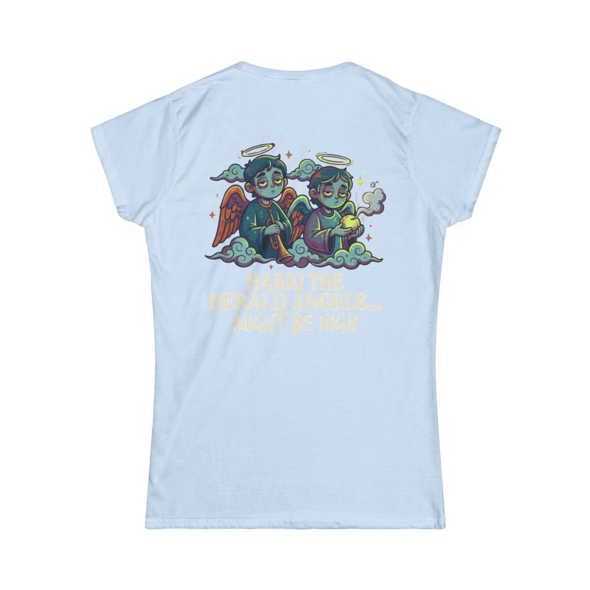 Color: Light Blue | Hark The Herald Angels Women's Tee