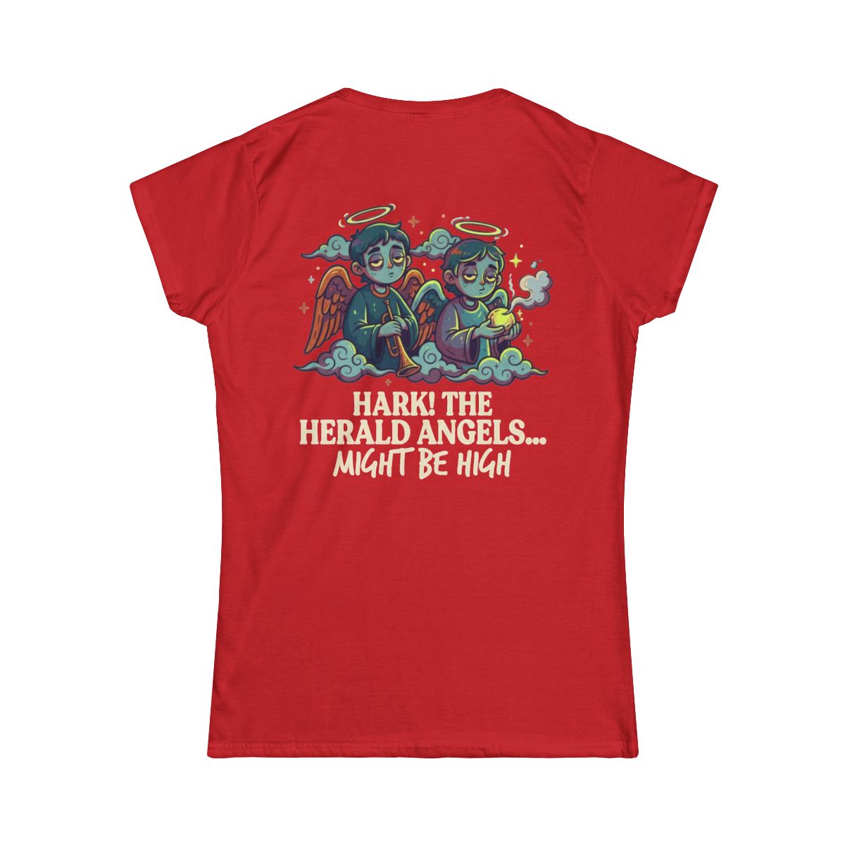 Color: Red | Hark The Herald Angels Women's Tee