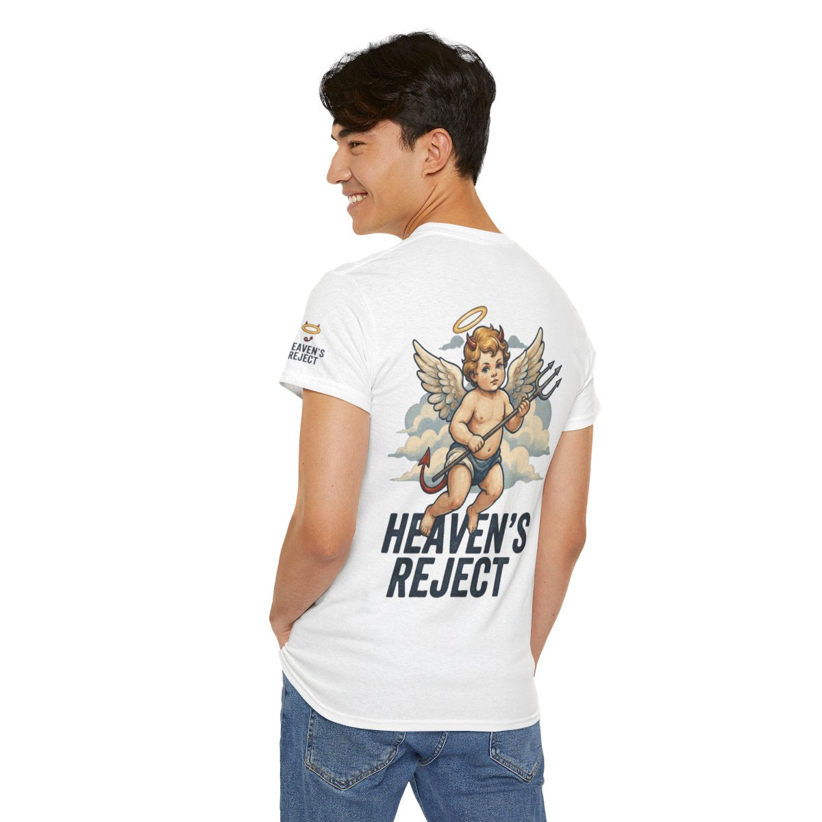 Color: White | Heaven's Reject Premium Graphic Tee