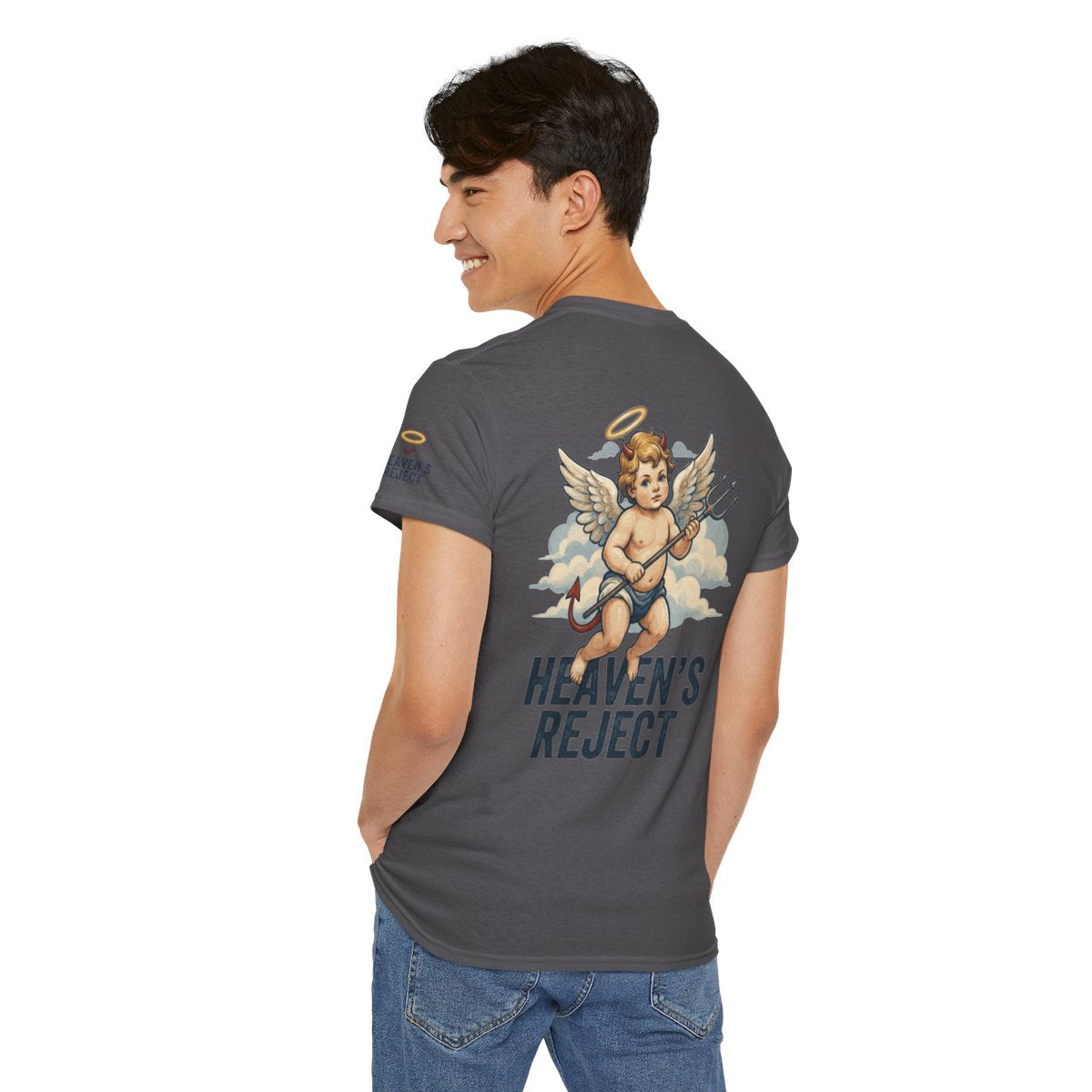 Color: Charcoal | Heaven's Reject Premium Graphic Tee