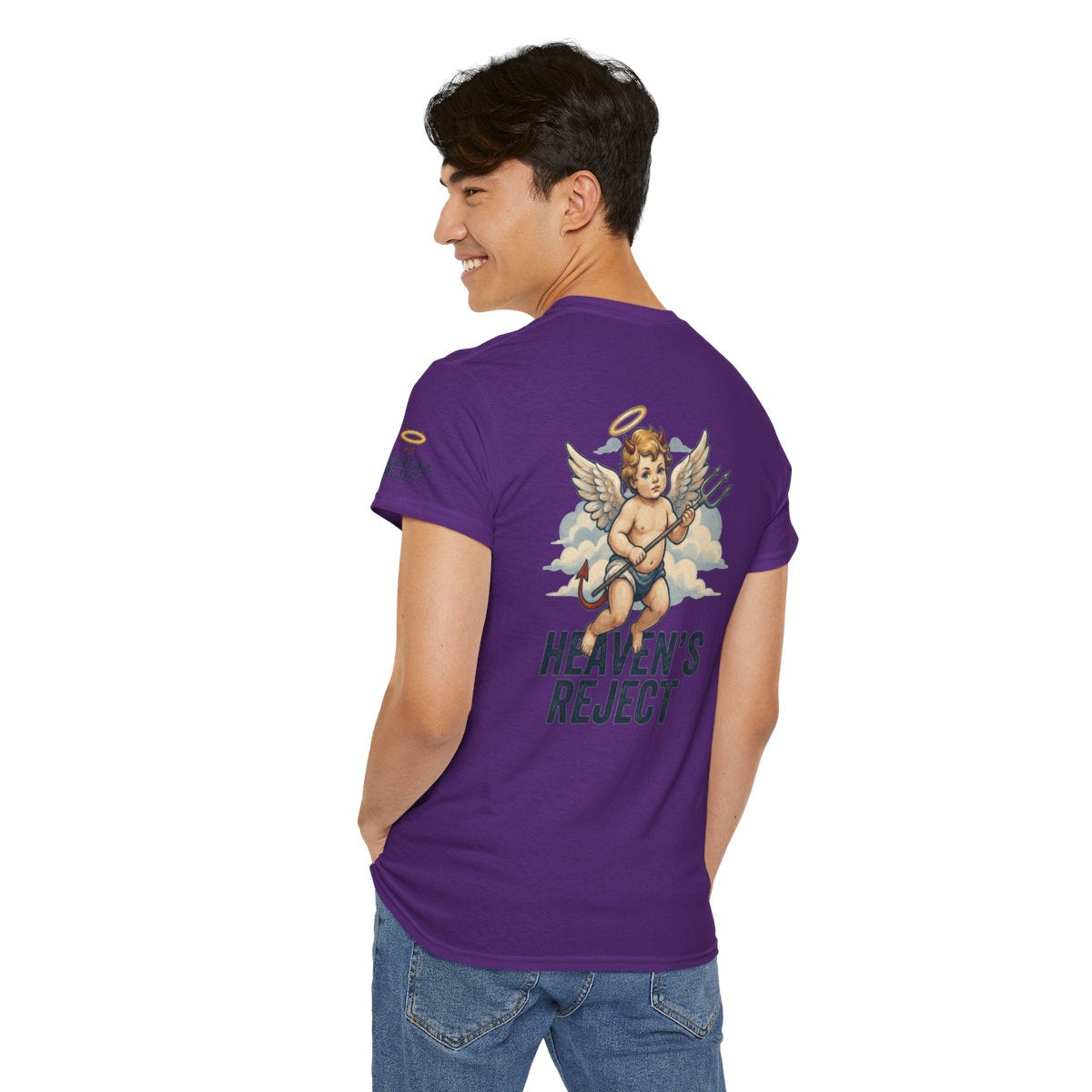 Color: Purple | Heaven's Reject Premium Graphic Tee