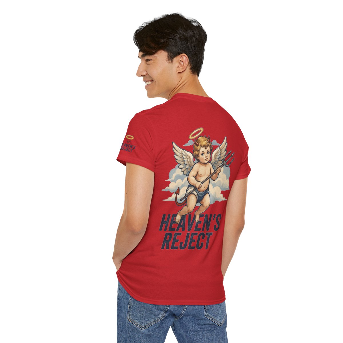 Color: Red | Heaven's Reject Premium Graphic Tee