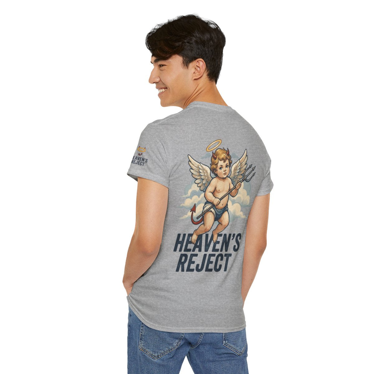 Color: Sport Grey | Heaven's Reject Premium Graphic Tee