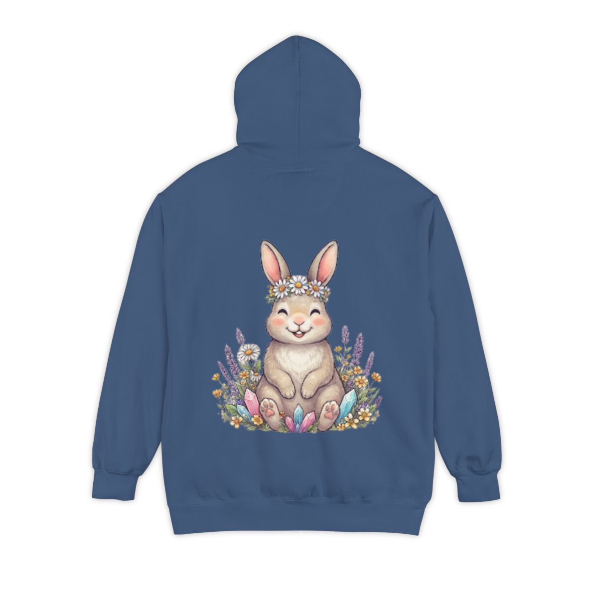 Color: True Navy | Hippy Bunny Garment-Dyed Hoodie