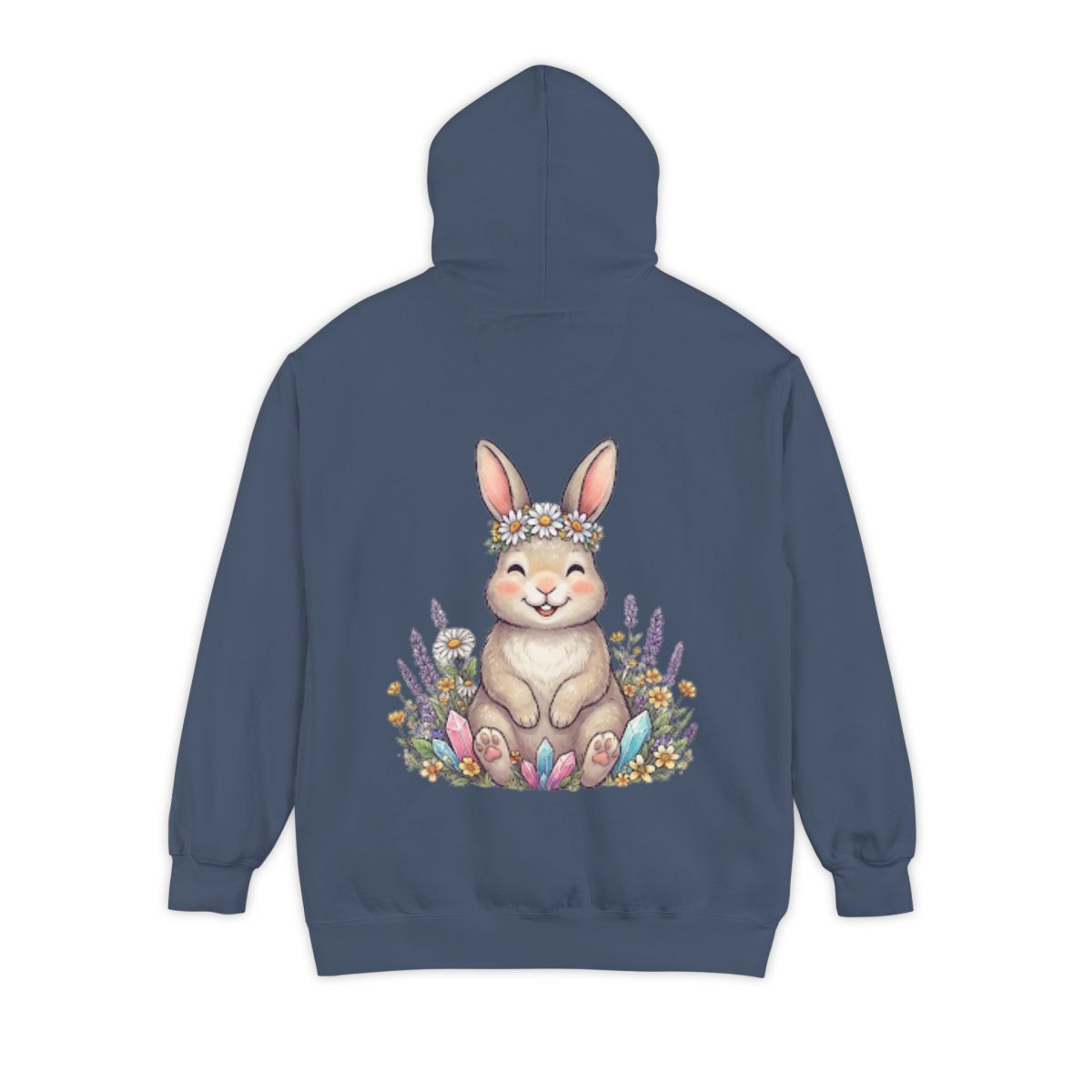 Color: Denim | Hippy Bunny Garment-Dyed Hoodie