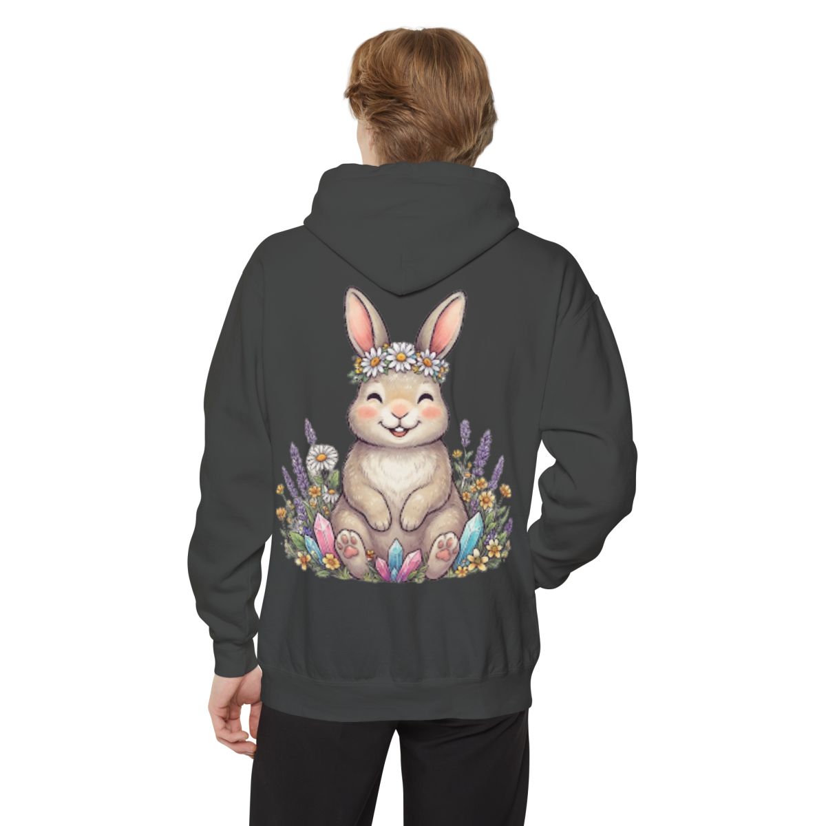 Color: Pepper | Hippy Bunny Garment-Dyed Hoodie