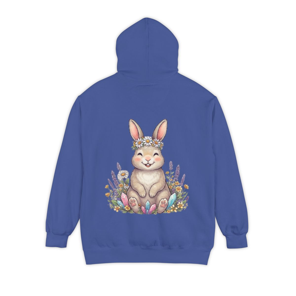 Color: Flo Blue | Hippy Bunny Garment-Dyed Hoodie