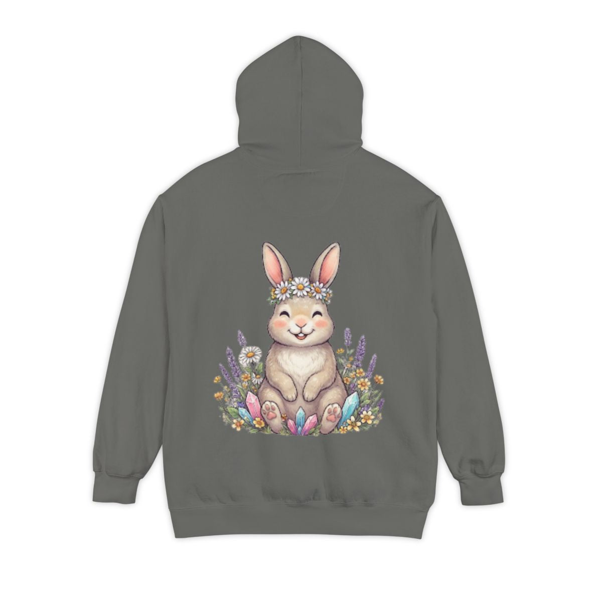 Color: Grey | Hippy Bunny Garment-Dyed Hoodie