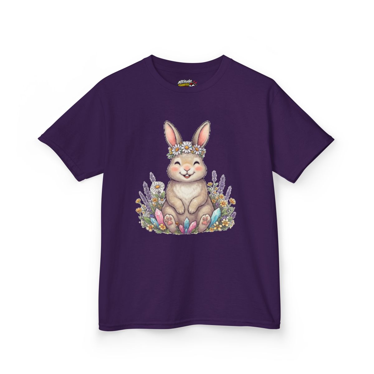 Color: Purple | Hippy Bunny Kids Tee