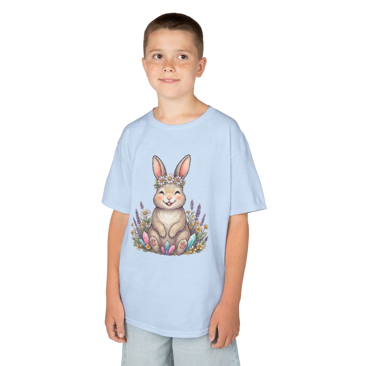 Color: Light Blue | Hippy Bunny Kids Tee