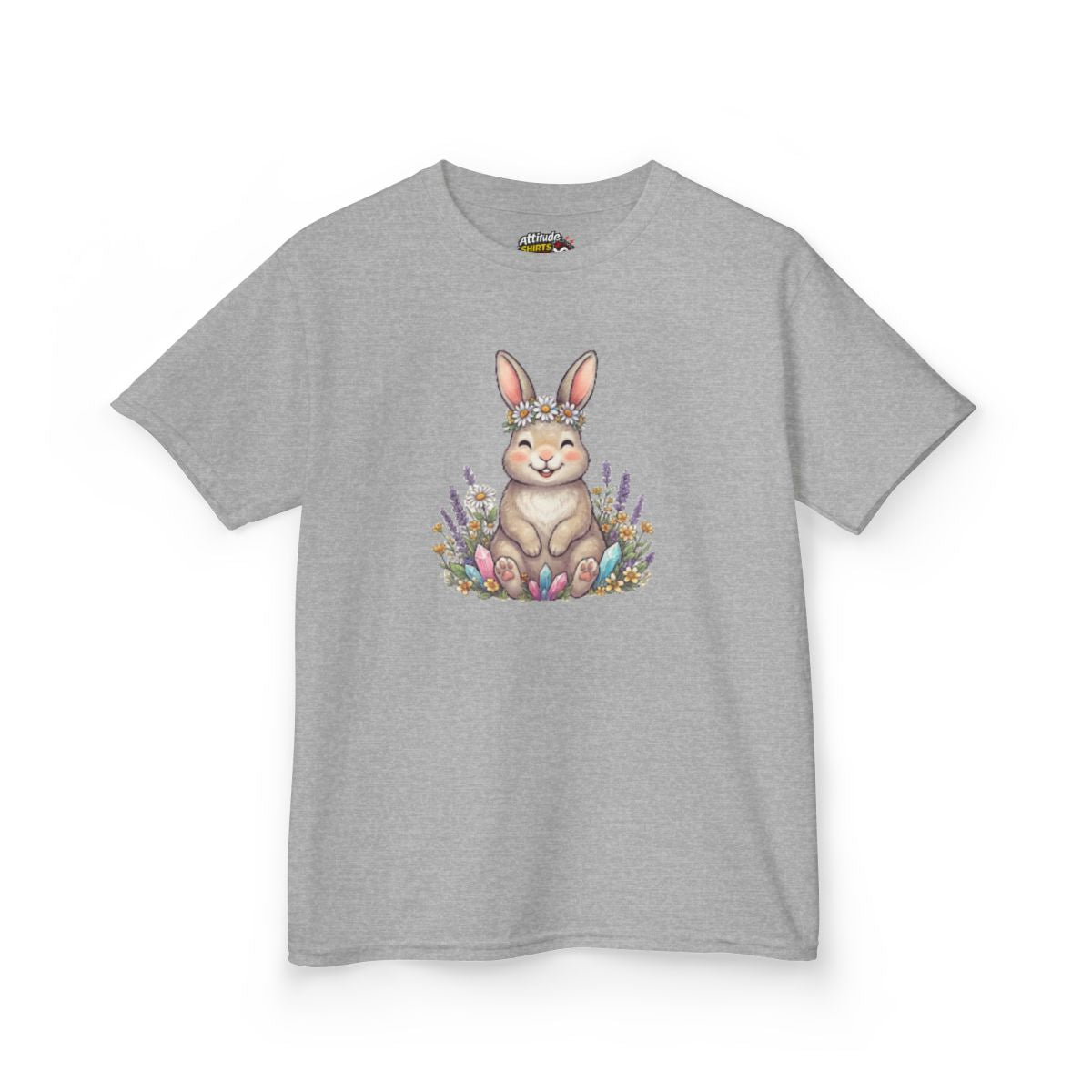 Color: Sport Grey | Hippy Bunny Kids Tee