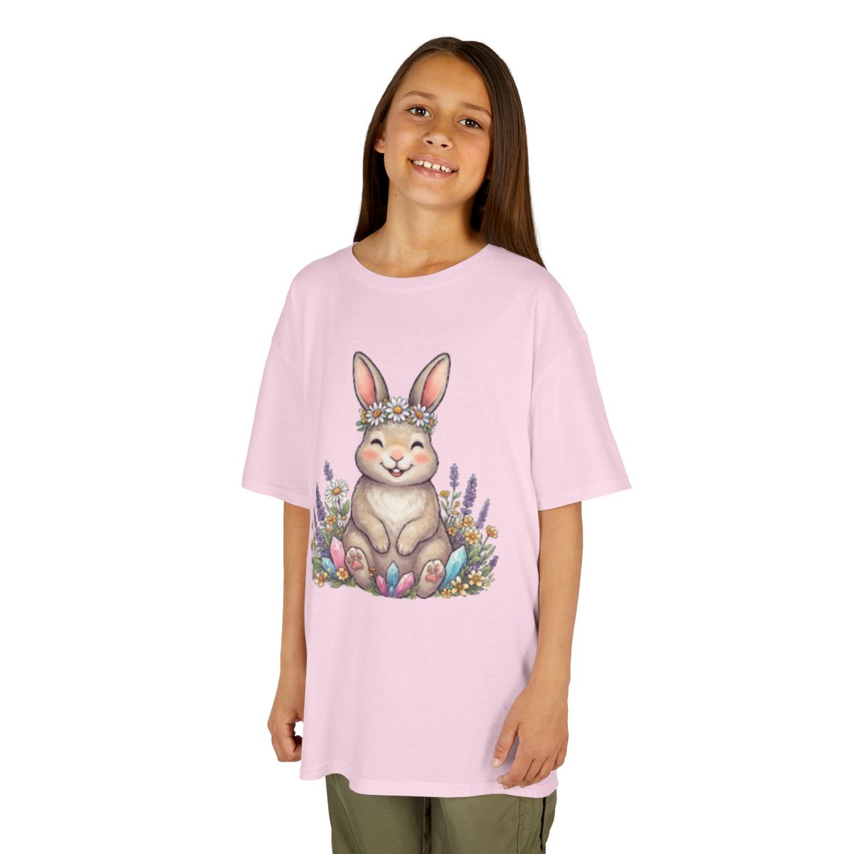 Color: Light Pink | Hippy Bunny Kids Tee