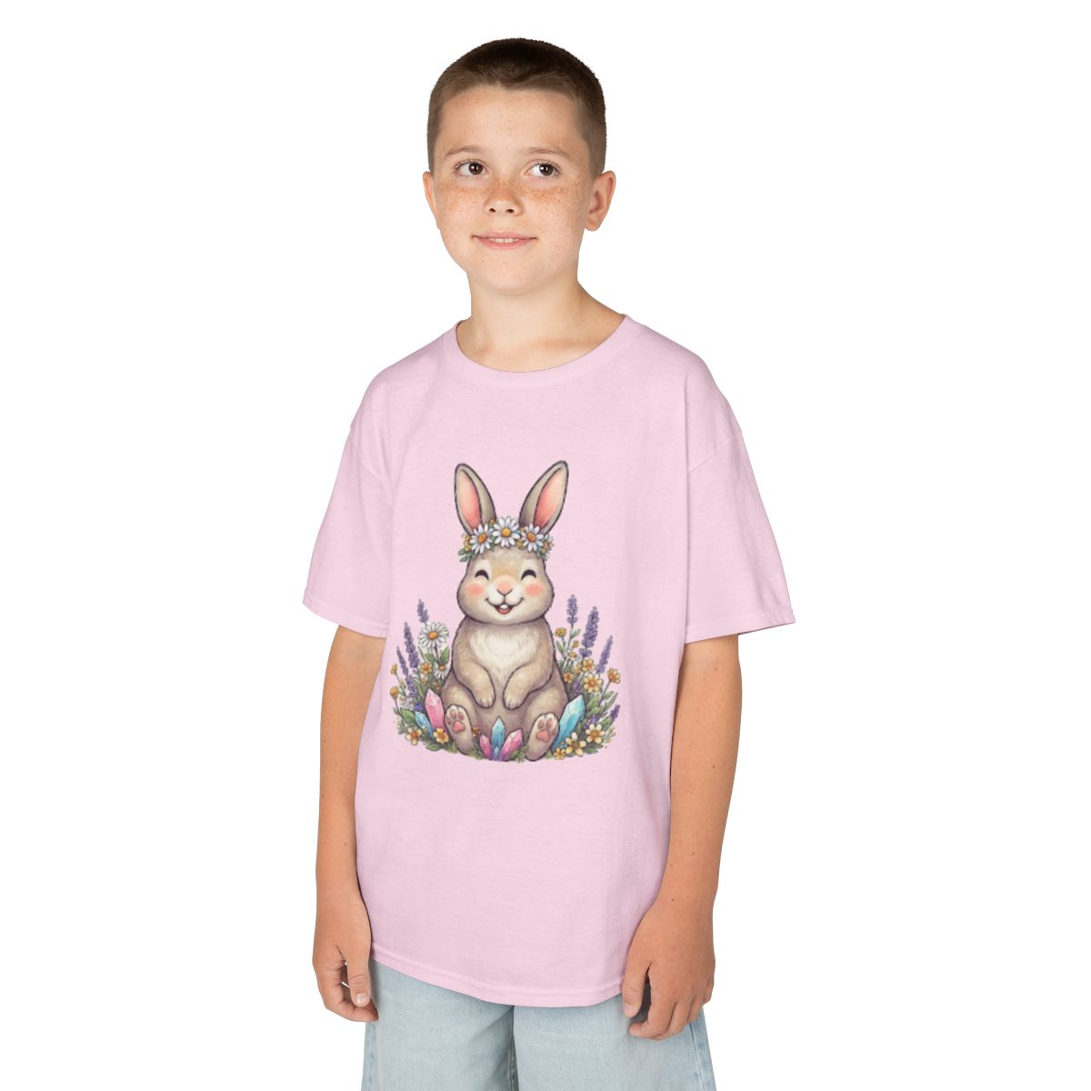 Color: Light Pink | Hippy Bunny Kids Tee