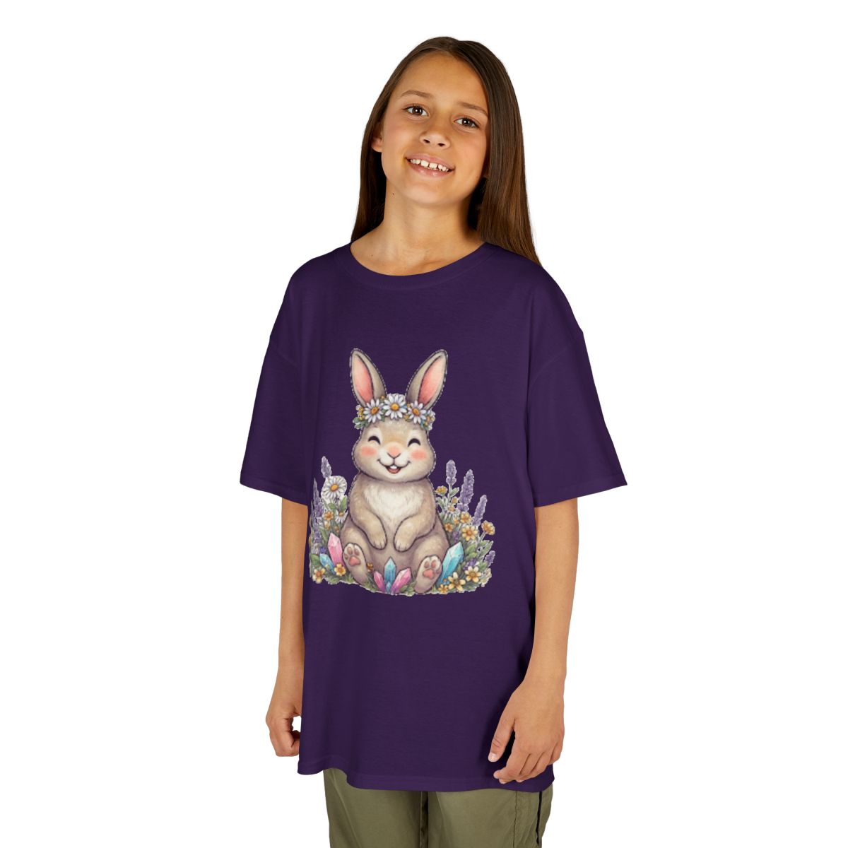 Color: Purple | Hippy Bunny Kids Tee